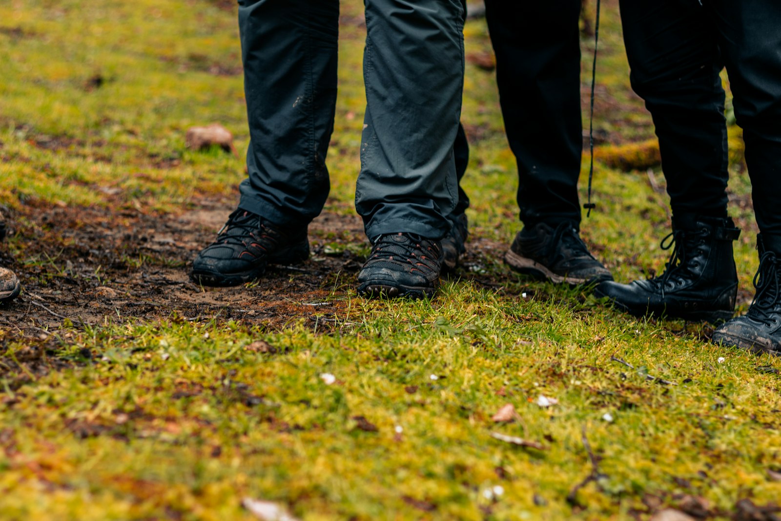 Hiking boots on a forest trail, signaling joint comfort and mobility